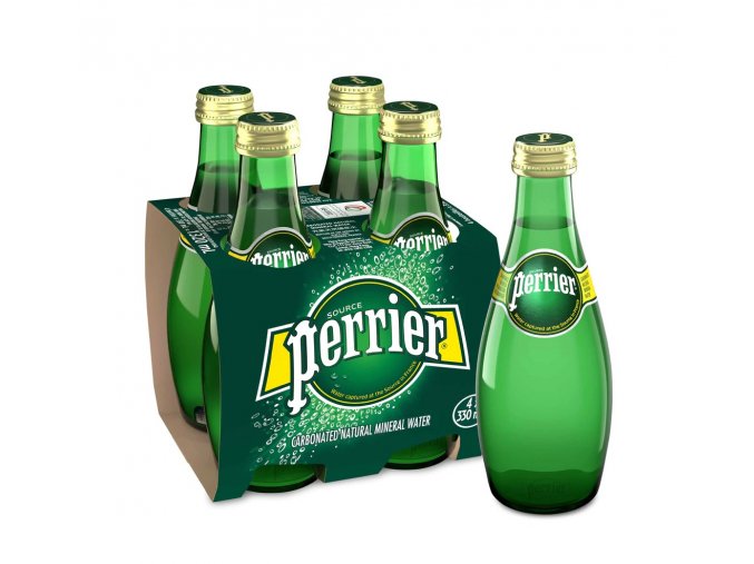 Perrier, minerální voda perlivá, sklo, 4x0,33l2