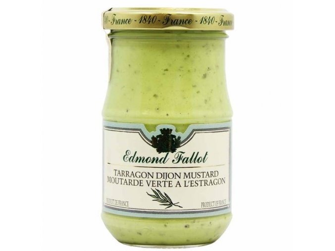 EDMOND FALLOT DIJONSKÁ HOŘČICE S ESTRAGONEM, 210G SKLO