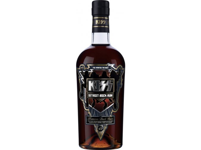 KISS Detroit Rock Premium Dark rum, 45%, 0,7l2