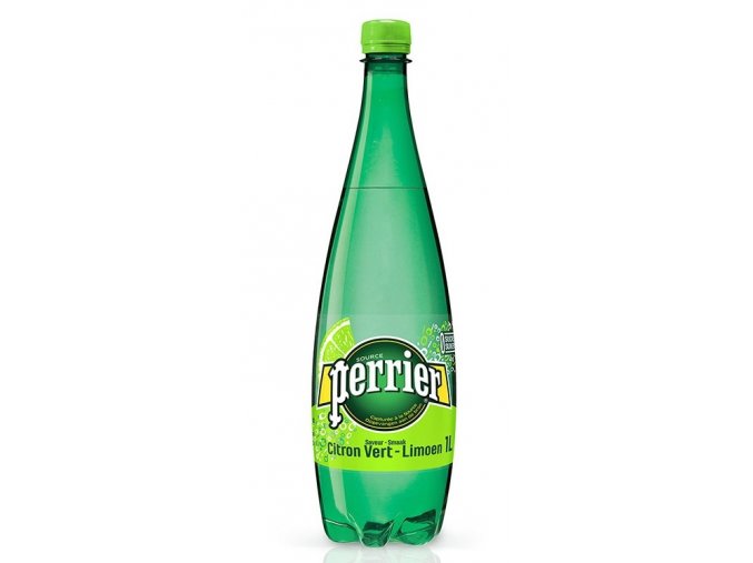 Perrier LIME, minerální voda perlivá, PET, 1l