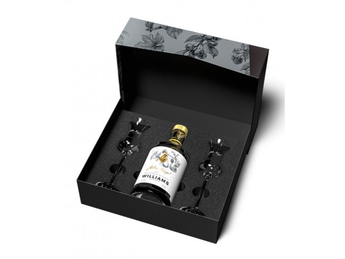 Anton Kaapl Luxusní dárkové balení 1x Hruškovice Williams 47%, 0,5l + 2 skleničky, 85ml3