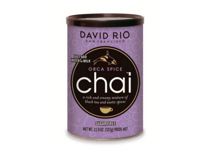 David Rio Orca Spice Sugarfree Chai, bez cukru, dóza, 337g