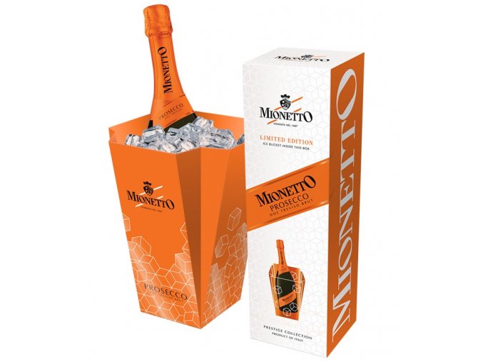 Mionetto Prosecco Prestige DOC Brut CHILLER, dárkové balení, 0,75l