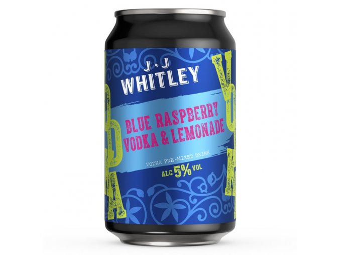 JJ Whitley Blue Raspberry Vodka & Lemonade, plech, 5%, 0,33l