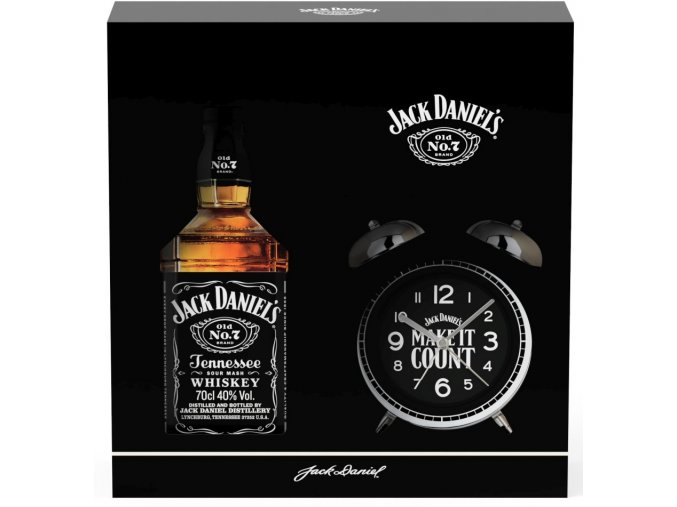 Jack Daniel's No.7 + Retro Budík, 40%, 0,7l