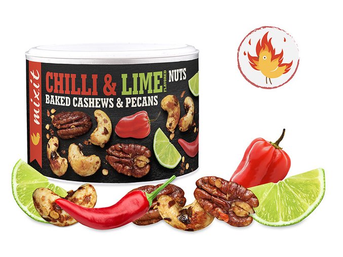 Oříšky z pece Habanero chilli a limetka Mixit, 150g