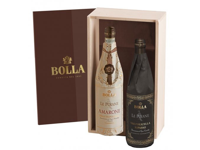 Bolla Le Poiane Amarone della Valpolicella DOCG + Valpolicella Ripasso Superiore, 2x0,75l