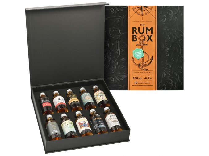 The Rum Box World Tour TURQUOSE Edition, 41,2%, 10x0,05l