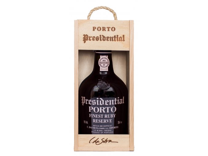 Porto Presidential Finest Ruby Reserve + dřevěný box, 19%, 0,75l