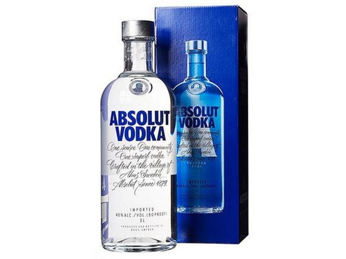 Absolut Blue Vodka, 40%, 3l