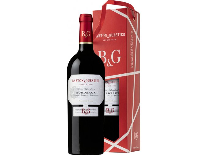 Bordeaux Rouge AOC 2022 Barton&Guestier v dárkové krabičce, 0,75l