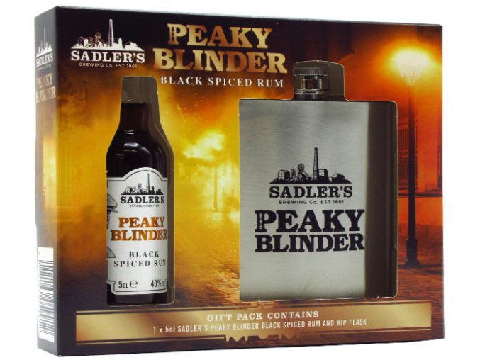 Peaky Blinder Black spiced rum HIPFLASH, 40%, 0,05l