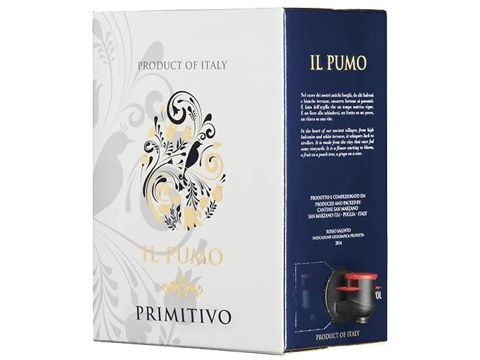 Primitivo Il Pumo Puglia IGP, bag in box, 5l