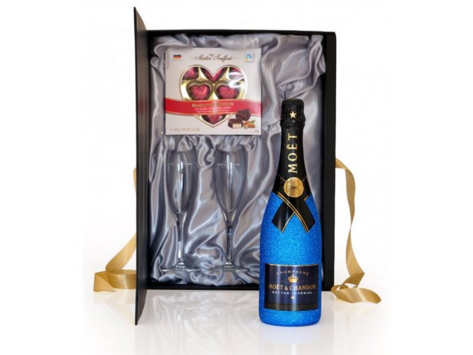 Moët & Chandon Imperial Nectar Dárkový Set Glitter Edition s čokoládou, 0,75l1