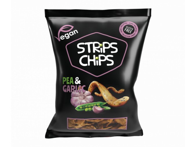 Stips Chips Hrachové s česnekem, 80g