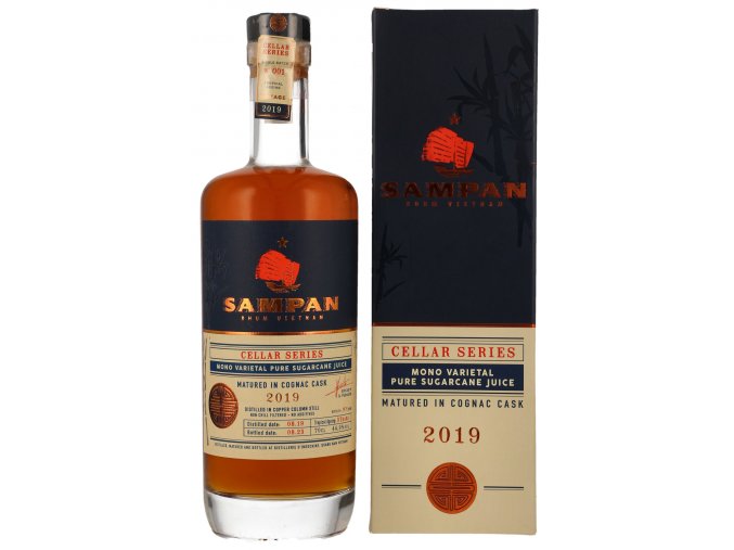 sampan cognac cask 2019 44 9 0 7l