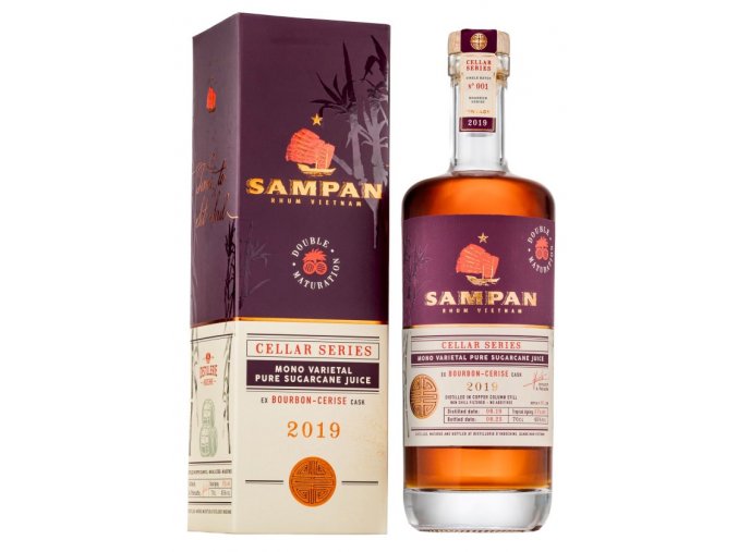 sampan bourbon cerise cask 45 0 7l