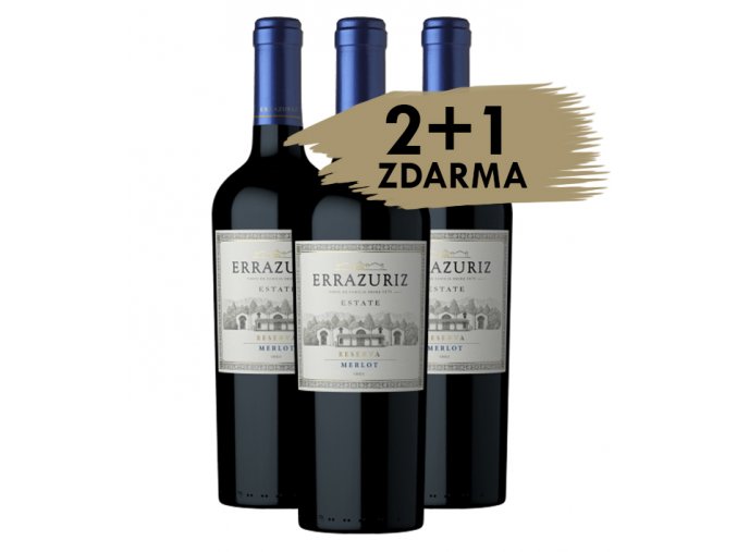 Errazuriz - Estate Reserva - Merlot 2021, 2+1 ZDARMA