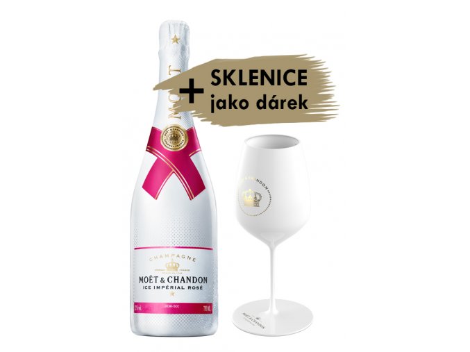 Moet Ice rose sklenice