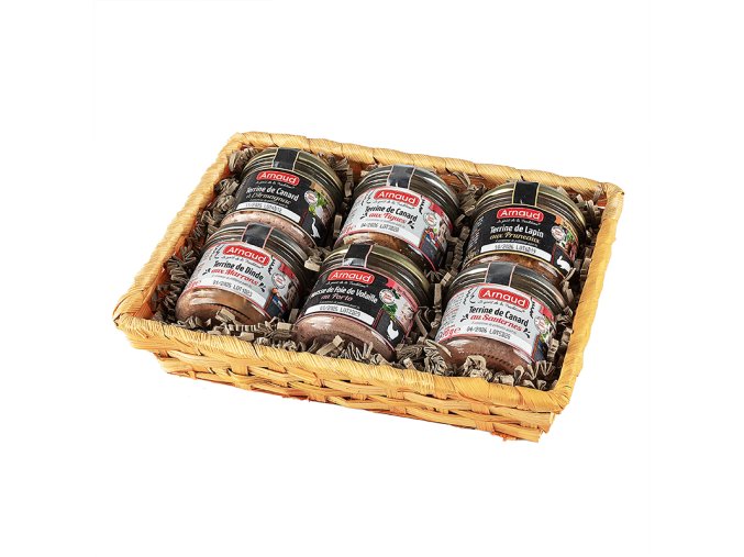 Arnaud dárkový koš "Degustační zážitek -PREMIUM", 6x90g