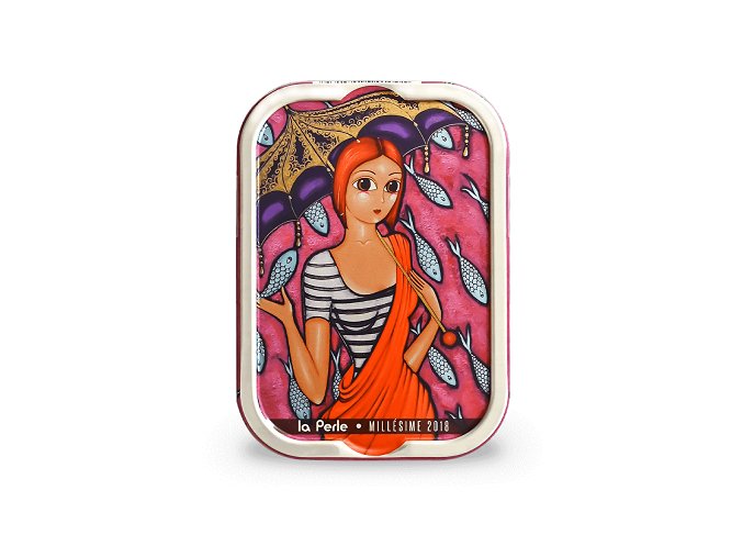 La Perle des Dieux La Perle Francouzké sardinky v extra panenském oliv.oleji  "Lulu en sari indien"  115g