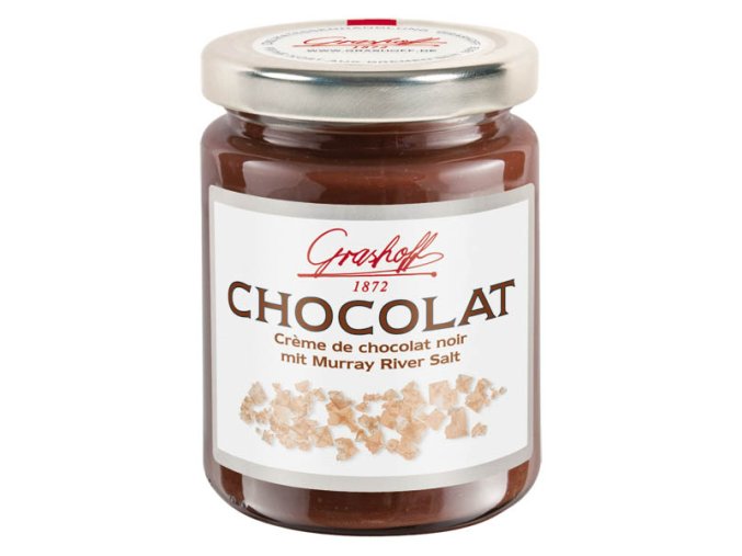 Grashoff Tmavý čokoládový krém se solí z Murray-River, sklo, 250g