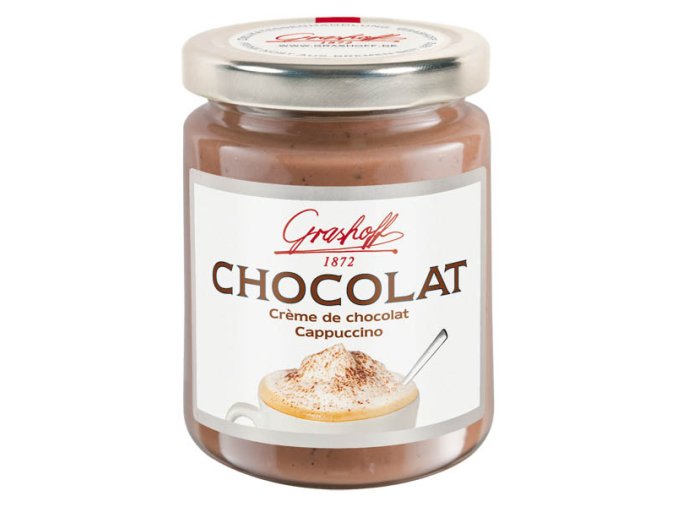 Grashoff Mléčný čokoládový krém "Cappuccino", sklo, 250g