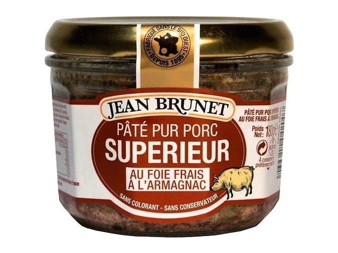 Jean Brunet Paštika z vepřových jater s Armagnakem, 180g