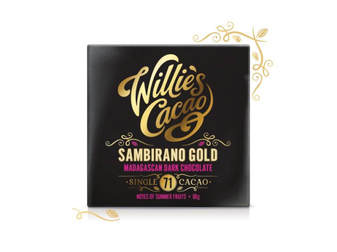 Willies Cacao Willie's Cacao Čokoláda Madagascan, Sambirano Gold hořká 71%, 50g