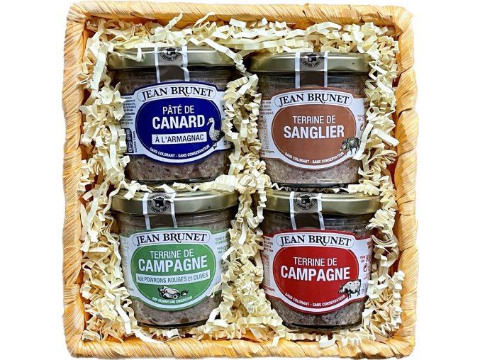 Jean Brunet Dárkový koš "Kvarteto Jean Brunet", 4 x 90g