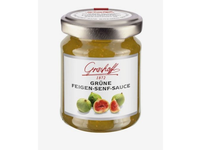 Grashoff Omáčka ze zelených fíků a hořčičných semínek, sklo, 125ml
