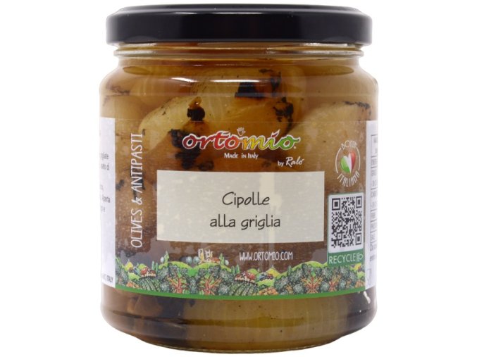 Ortomio Grilované cibulky Borettana, 314 ml/280 g