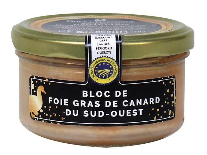 Ducs de Gascogne Kachní Foie Gras z Jihozápadu Francie v bloku (sklo), 130g
