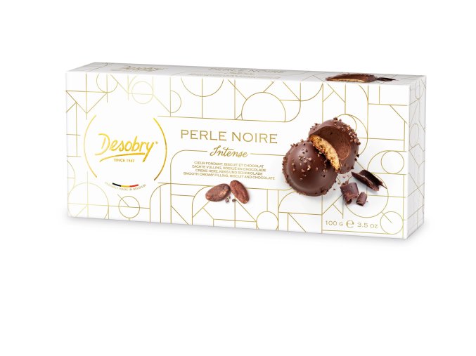 DESOBRY Sušenky s tmavou čokoládou Perle Noire,100g