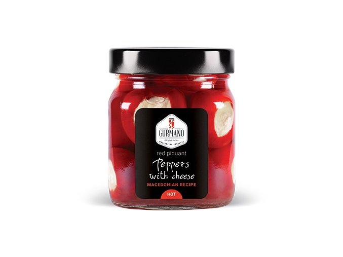 Gurmano Červené papričky plněné sýrem HOT palivé, 290g
