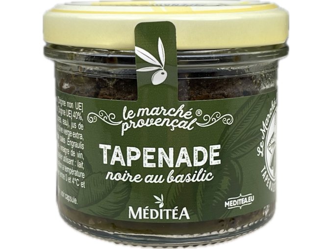 Meditea Tapenáda z černých oliv s bazalkou, sklo 90g