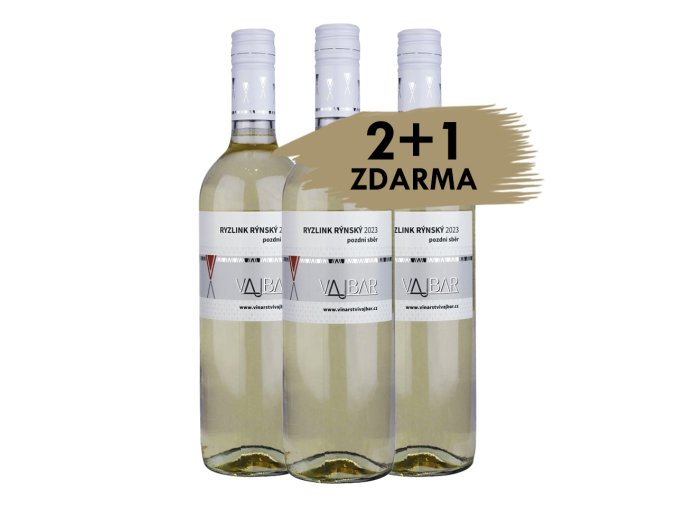 ryzlink rynsky 2023 pozdni sber polosuche vajbar 2 1 zdarma 3x0 75l