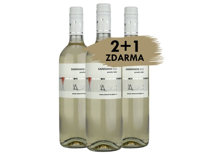 sauvignon 2023 pozdni sber polosuche vajbar 2 1 zdarma 3x0 75l