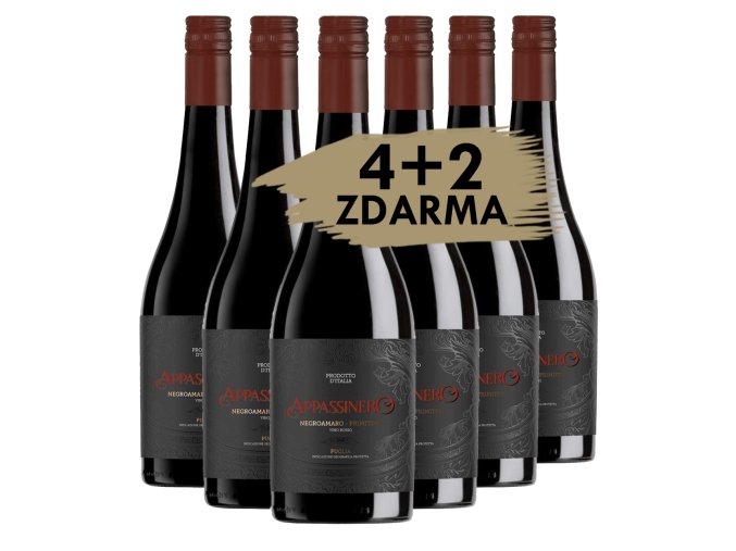 negroamaro primitivo 2022 appassinero 4 2 zdarma 6x0 75l