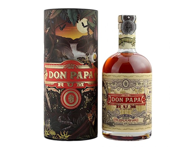 Don Papa 7yo Single Island Christmas End Of Year Canister 2023, 40%, 0,7l2