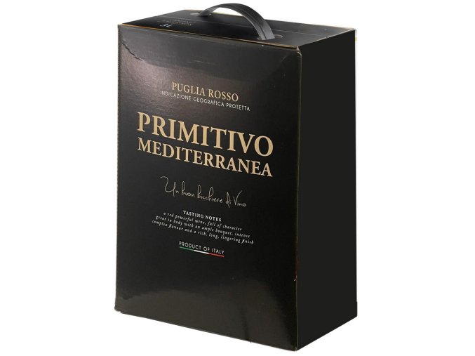 Primitivo Mediterranea Puglia, bag in box, 3l