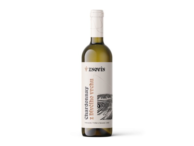 Chardonnay, 2021, výběr z hroznů, polosuché, Znovín, 0,75l