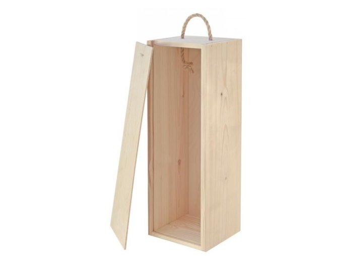 Dřevěná kazeta na víno s plným víkem MAGNUM (41x11x11)