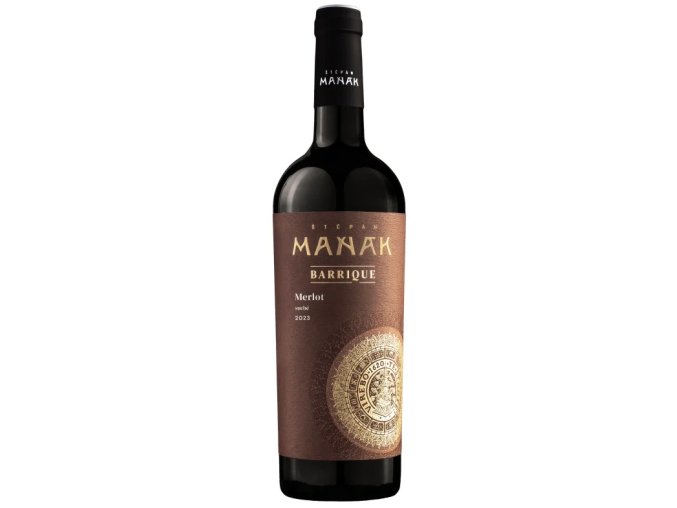 merlot 2023 barrique vyber z hroznu suche manak 0 75l
