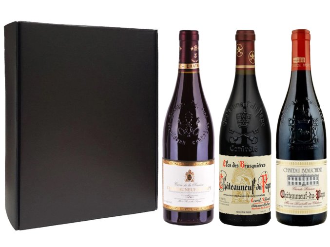 Châteauneuf du Pape v dárkové krabici, 3x0,75l