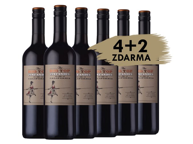 4+2 zdarma - The Big Top Zinfandel 2021 - Boutinot