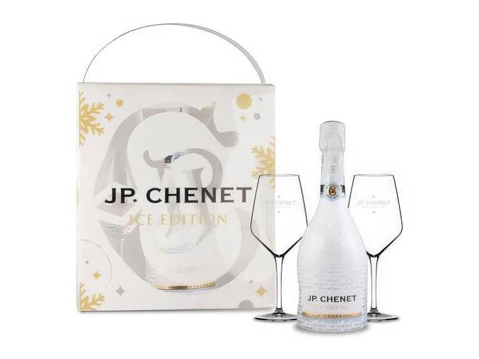 j p chenet sparkling ice demi sec kazeta s 2 sklenickami 0 75l