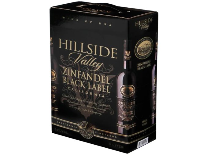 Hillside Valley Black Label Zinfandel, Bag in Box, 3l
