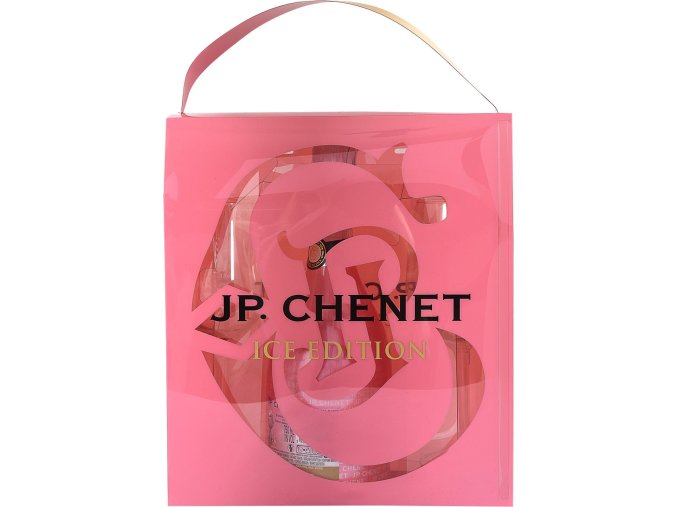j p chenet sparkling ice rose demi sec kazeta s 2 sklenickami 0 75l