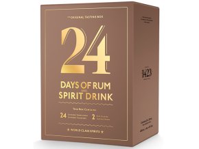 Rumový kalendář 2025 + 2 skleničky, 24x20ml